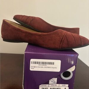 Ollio Women's Burgundy Ballet Flats, New in Box, Size 8